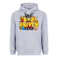 Heather Grey best bus driver ever Heavyweight Hoodie - NancyCooperArtShop