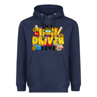 Navy best bus driver ever Heavyweight Hoodie - NancyCooperArtShop