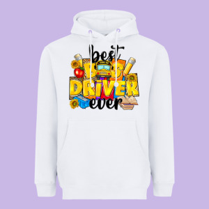 Best Bus Driver Ever Heavyweight Hoodie Designed By Nancycooperartshop