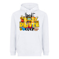 White best bus driver ever Heavyweight Hoodie - NancyCooperArtShop