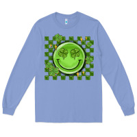 Colony Blue checkered st. patrick's day Long Sleeve Tee - MaliasSmallBusiness