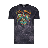 Cloud Black free bird feathers thunderbird Vintage Tee - BarkalooDesign