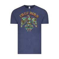 Vintage Denim free bird feathers thunderbird Vintage Tee - BarkalooDesign
