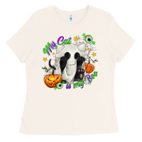 Bone My Cat Is My Boo Ladies Tee - texasbilliewilder