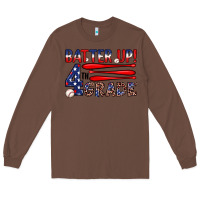 Chestnut batter up 4th grade Long Sleeve Tee - JahusDesignShop
