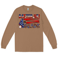 Toasted Coconut batter up 4th grade Long Sleeve Tee - JahusDesignShop