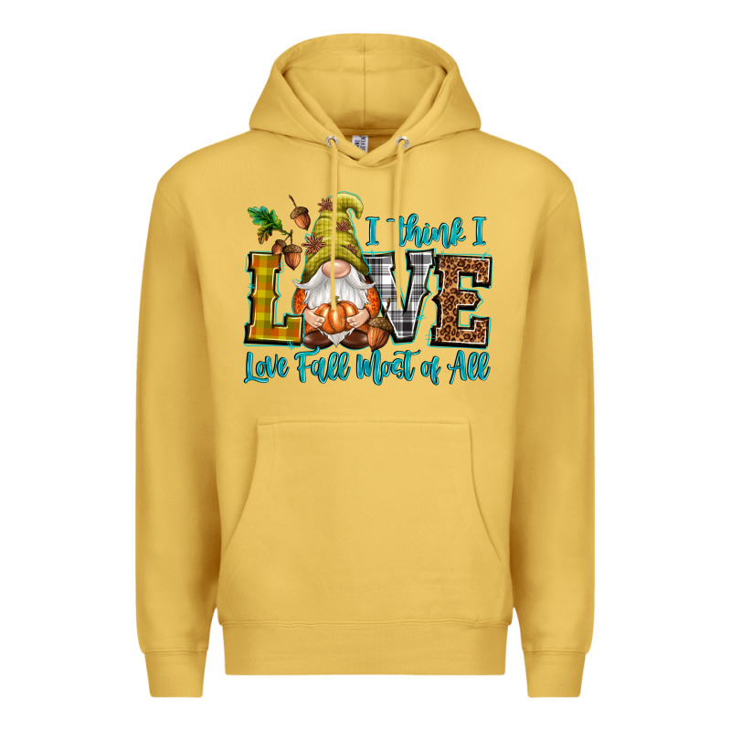 I Think I Love Fall Most Of All Premium Hoodie by NancyCooperArtShop | Teevron