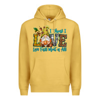 Antique Gold I think i love Fall most of all Premium Hoodie - NancyCooperArtShop