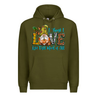 Army Green I think i love Fall most of all Premium Hoodie - NancyCooperArtShop