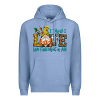 Colony Blue I think i love Fall most of all Premium Hoodie - NancyCooperArtShop