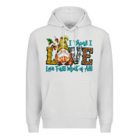 Dove Grey I think i love Fall most of all Premium Hoodie - NancyCooperArtShop