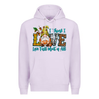 Lilac I think i love Fall most of all Premium Hoodie - NancyCooperArtShop