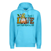 Ocean Blue I think i love Fall most of all Premium Hoodie - NancyCooperArtShop