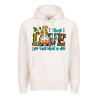 Pale Pink I think i love Fall most of all Premium Hoodie - NancyCooperArtShop