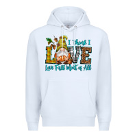 White I think i love Fall most of all Premium Hoodie - NancyCooperArtShop
