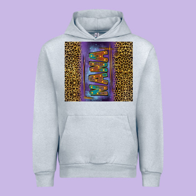 Leopard Nana Tumbler Urban Hoodie Designed By Fadigitalartstudio