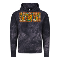 Cloud Black sunflower gemstone leopard cowhide horseshoe license plate Vintage Hoodie - Artiststas