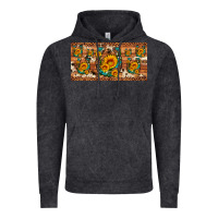 Vintage Black sunflower gemstone leopard cowhide horseshoe license plate Vintage Hoodie - Artiststas