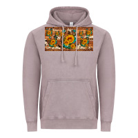 Vintage Zinc sunflower gemstone leopard cowhide horseshoe license plate Vintage Hoodie - Artiststas