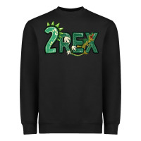 Black two rex Heavyweight Sweatshirt - MaliasSmallBusiness