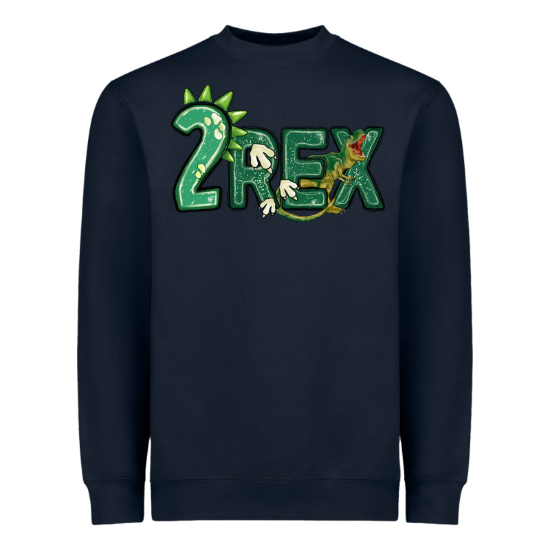 Two Rex Heavyweight Sweatshirt by MaliasSmallBusiness | Teevron