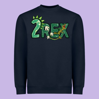 Two Rex Heavyweight Sweatshirt Designed By Maliassmallbusiness