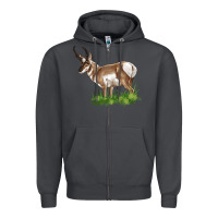 Smoke pronghorn Zipper Hoodie - LillyAllenDesigns