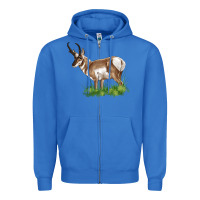 True Royal pronghorn Zipper Hoodie - LillyAllenDesigns