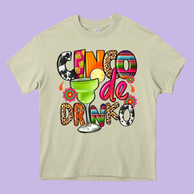 Cinco De Drinko Heavy Core Tee Designed By Cts Tumbler Store