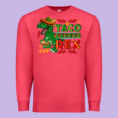 Tacosaurus Rex Premium Sweatshirt Designed By Texasbilliewilder