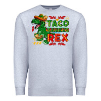 Heather Grey Tacosaurus Rex Premium Sweatshirt - texasbilliewilder