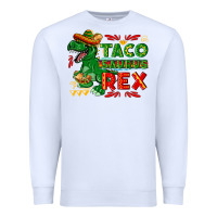 White Tacosaurus Rex Premium Sweatshirt - texasbilliewilder