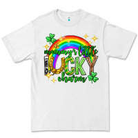White St. Patrick's Day Mommy's little lucky charm Premium Tee - Neo Western