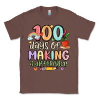 Chestnut 100 days of making a difference Classic Tee - MaliasSmallBusiness