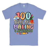 Colony Blue 100 days of making a difference Classic Tee - MaliasSmallBusiness