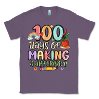 Lavender 100 days of making a difference Classic Tee - MaliasSmallBusiness