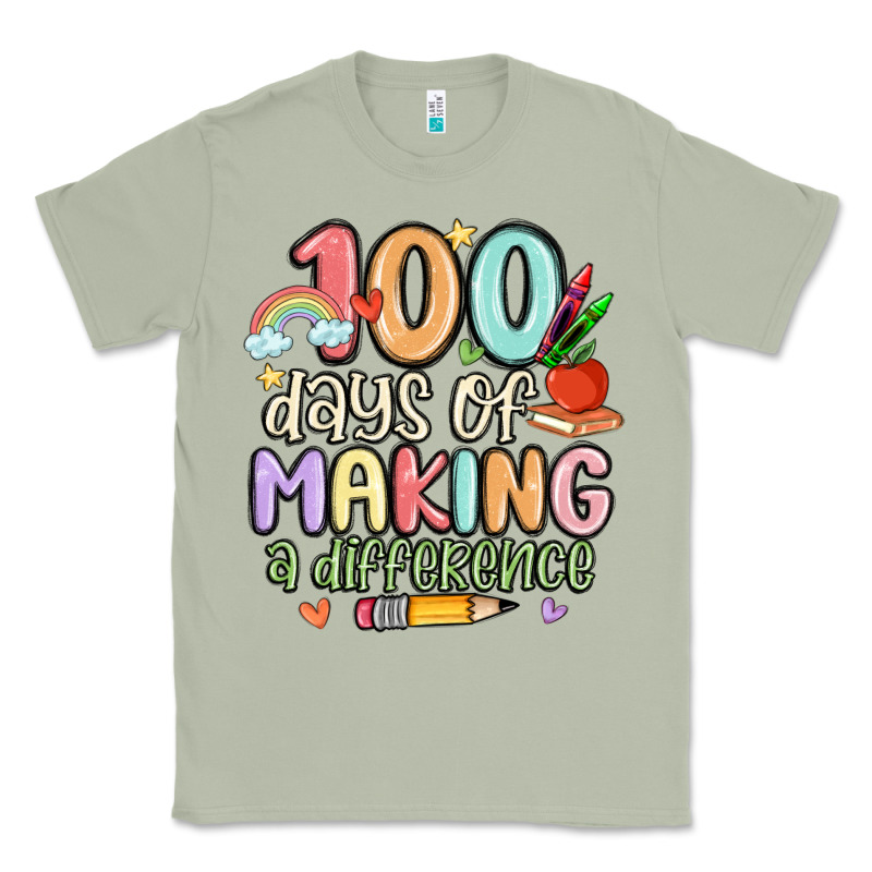 100 Days Of Making A Difference Classic Tee by MaliasSmallBusiness | Teevron