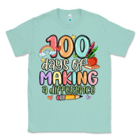 Seafoam 100 days of making a difference Classic Tee - MaliasSmallBusiness