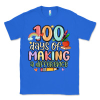 True Royal 100 days of making a difference Classic Tee - MaliasSmallBusiness