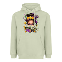 Matcha mardi gras mama messy bun Heavyweight Hoodie - texasbilliewilder