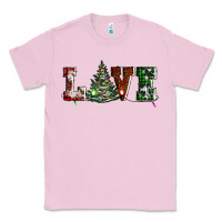 Bubblegum Pink love christmas tree Classic Tee - AdoDesignShop
