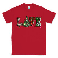 Red love christmas tree Classic Tee - AdoDesignShop