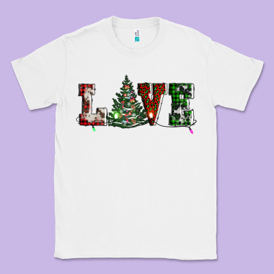 Love Christmas Tree Classic Tee Designed By Adodesignshop