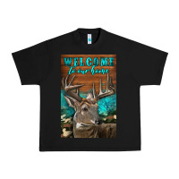 Black Western Buck Deer Garden Urban Heavy Tee - LillyAllenDesigns