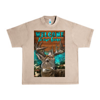 French Oak Western Buck Deer Garden Urban Heavy Tee - LillyAllenDesigns