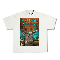 Pistachio Western Buck Deer Garden Urban Heavy Tee - LillyAllenDesigns