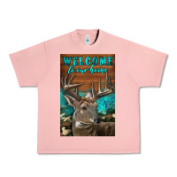 Salmon Western Buck Deer Garden Urban Heavy Tee - LillyAllenDesigns