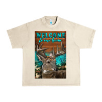 Sandshell Western Buck Deer Garden Urban Heavy Tee - LillyAllenDesigns