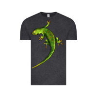 Vintage Black Green Lizard Illustrations Vintage Tee - LillyAllenDesigns