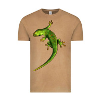 Vintage Camel Green Lizard Illustrations Vintage Tee - LillyAllenDesigns